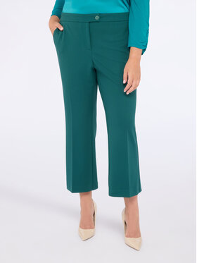 Fiorella Rubino Fiorella Rubino Pantaloni di tessuto P174L002196N024 Verde Flare Fit