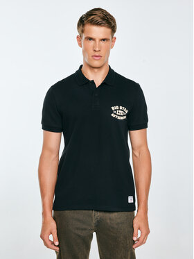 BIG STAR BIG STAR Polo LIVIER Czarny Basic Fit