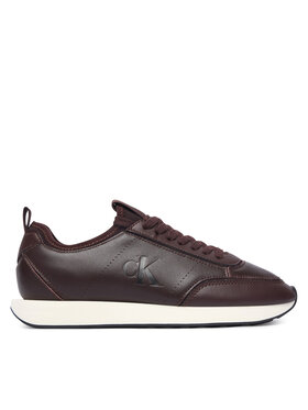 Calvin Klein Calvin Klein Superge Retro Runner Sock Panl Lth Neo HW0HW03118 Bordo rdeča