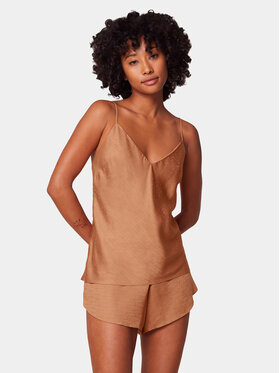 Triumph Triumph Piżama Silky Sensuality 10218279 Brązowy Relaxed Fit
