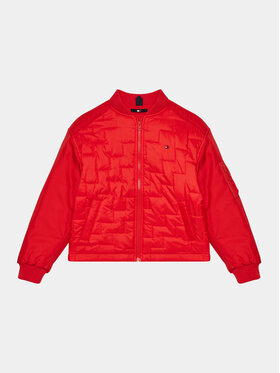 Tommy Hilfiger Tommy Hilfiger Куртка бомбер KG0KG07795 D Червоний Boxy Fit