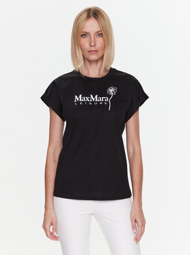 Max Mara Leisure Max Mara Leisure Póló Bolivar 2339411136 Fekete Regular Fit