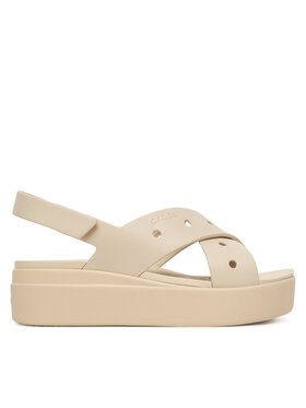 Crocs Crocs Босоніжки Brooklyn 4U Cross Strap Sandal 212254 Бежевий