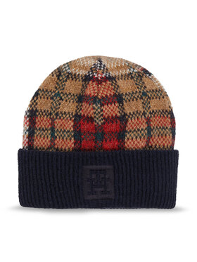 Tommy Hilfiger Tommy Hilfiger Berretto Tommy Check Beanie AW0AW15315 Blu scuro