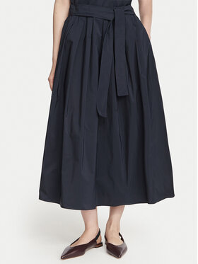 Weekend Max Mara Weekend Max Mara Midiseelik Alpaca 2625106041 Tumesinine Regular Fit