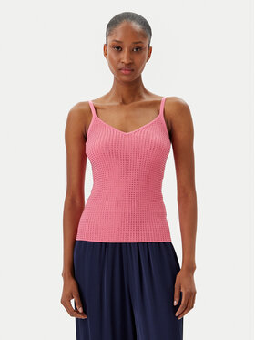 Fracomina Fracomina Top FR25ST4006K410J9 Korallivärviline Slim Fit