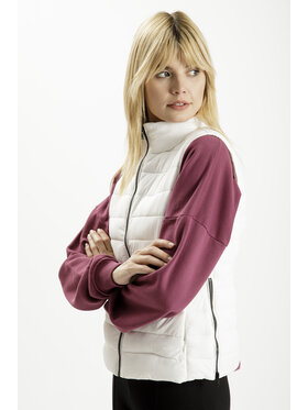 Cross Jeans Cross Jeans Kamizelka 90033-008 Biały Regular Fit