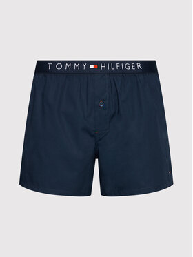 Tommy Hilfiger Boksarice Cotton Woven Boxer Icon 1U87905489 Mornarsko Modra