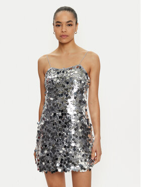 ONLY ONLY Rochie cocktail Jadel 15332687 Argintiu Regular Fit