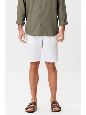 TeeShoppen TeeShoppen Szorty materiałowe 'Basic Collection' Biały Regular Fit