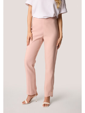 QUIOSQUE QUIOSQUE Dámské kalhoty 3UB005 Růžová Regular Fit