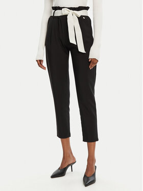 Rinascimento Rinascimento Pantaloni din material CFC0122382003 Negru Regular Fit