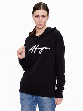 Hugo Hugo Bluza 50478218 Czarny Regular Fit