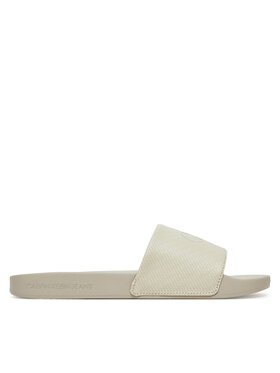 Calvin Klein Jeans Calvin Klein Jeans Šľapky Slide Aop Print YM0YM01269 Béžová