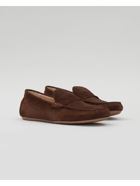 Borgio Borgio Mokasyny F304_zamsz_brown Brązowy