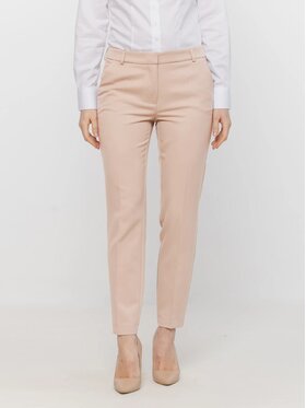 Willsoor Willsoor Spodnie materiałowe 68230 Beżowy Cigarette Fit