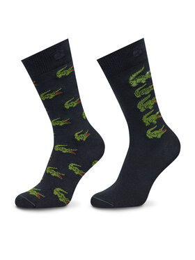 Lacoste Lacoste Kõrgete meestesokkide komplekt (2 paari) RA1513 Tumesinine