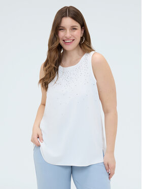 Fiorella Rubino Fiorella Rubino Top G0E5L009338N011 Biały Regular Fit