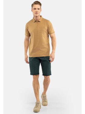Volcano Volcano Szorty materiałowe P-CORN Zielony Regular Fit
