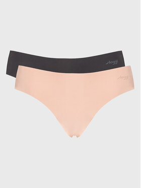 Sloggi Sloggi Set 2 perechi de chiloți tanga 10215267 Colorat