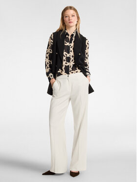 Elena Mirò Elena Mirò Pantaloni di tessuto P163P000359N051 Crema Regular Fit