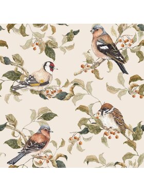 Dekornik Dekornik Tapeta Birds Autumn Beżowy