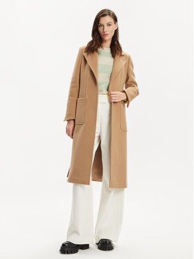 MAX&Co. MAX&Co. Gyapjú kabát Runaway 2418011024200 Barna Regular Fit