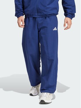 adidas adidas Spodnie materiałowe 151555 Niebieski Loose Fit