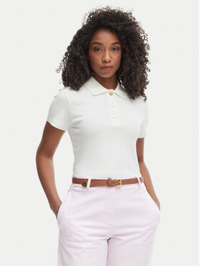 Tommy Hilfiger Tommy Hilfiger Polo särk WW0WW49252 Valge Slim Fit