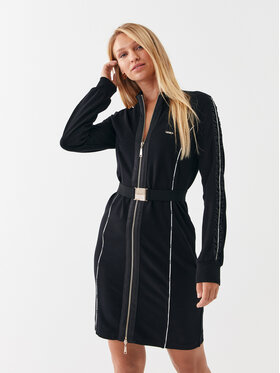 Liu Jo Sport Liu Jo Sport Každodenní šaty TF3152 J6182 Černá Regular Fit