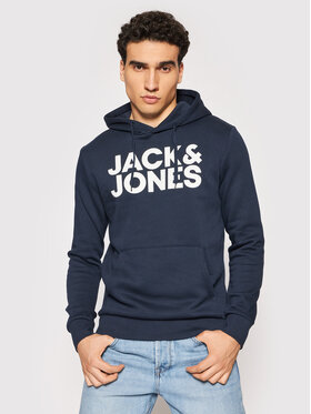 Jack&Jones Jack&Jones Džemperis ar kapuci Corp 12152840 Tumši zils Blazer Fit