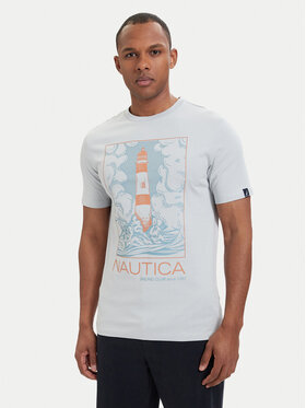 Nautica Nautica Póló NAUTICA-W126-NAMTS-1012-23P Világoskék Regular Fit