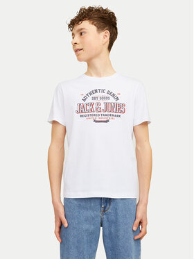 Jack&Jones Junior Jack&Jones Junior Футболка Logo 12258877 Білий Regular Fit