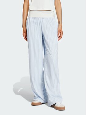adidas adidas Spodnie materiałowe 159244 Niebieski jasny Loose Fit