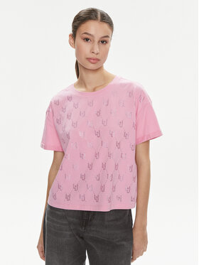 Liu Jo Liu Jo T-shirt Moda M/C MA4326 J5904 Ružičasta Relaxed Fit