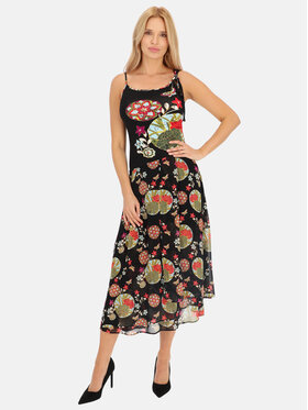 Potis & Verso Potis & Verso Sukienka letnia Sonata Czarny Regular Fit