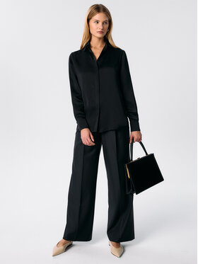 MARI PRETI MARI PRETI Spodnie garniturowe Cavalier Czarny Wide Leg