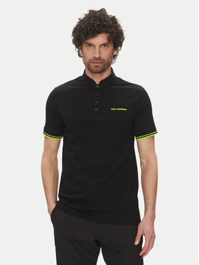 KARL LAGERFELD KARL LAGERFELD Поло 745022 552232 Чорний Regular Fit