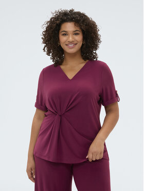 Fiorella Rubino Fiorella Rubino T-Shirt G05ZL008978N036 Bordowy A-Line Fit