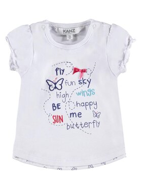 Kanz Kanz T-Shirt 1712081-1000 Biały Basic Fit