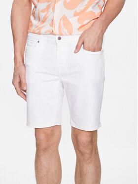 Guess Guess Džínové šortky Angels M3GD03 D4Z91 Bílá Slim Fit