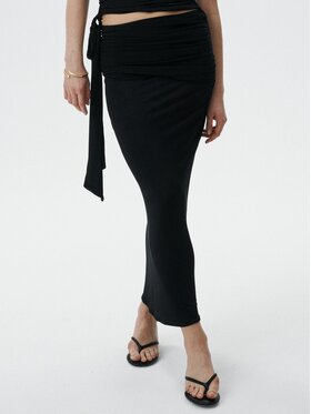 MARI PRETI MARI PRETI Spódnica maxi Mira Czarny Slim Fit