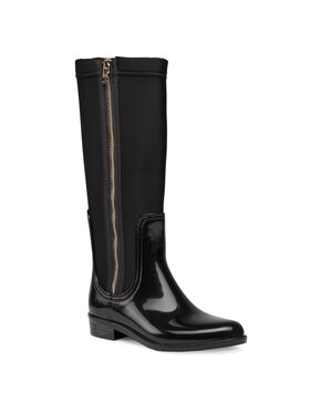 Tommy Hilfiger Tommy Hilfiger Gumáky Tommy Neoprene Long Rainboot FW0FW05358 Čierna