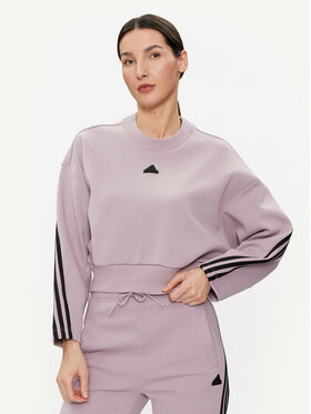 adidas adidas Sweatshirt Future Icons 3-Stripes IS3880 Violett Loose Fit