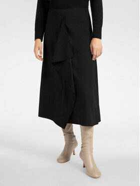 Elena Mirò Elena Mirò Spódnica midi 1044P000055N033 Czarny A-Line Fit