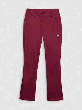 4F 4F Spodnie outdoor HALNY Bordowy Slim Fit