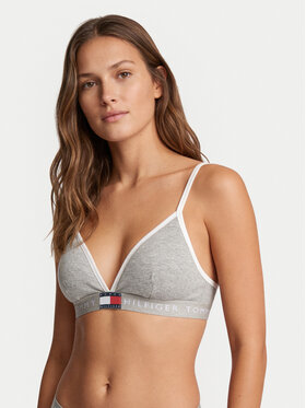 Tommy Hilfiger Tommy Hilfiger Bralette krūšturis UW0UW06271 Gaiši pelēka