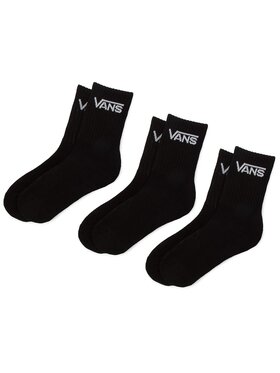Vans Vans Zestaw 3 par wysokich skarpet damskich By Classic Crew VXNQBLK Czarny