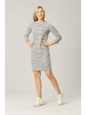 QUIOSQUE QUIOSQUE Sukienka codzienna TAPIX DRESS Szary Regular Fit