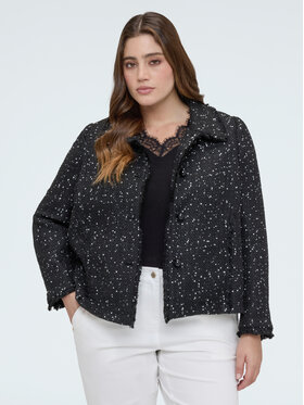 Fiorella Rubino Fiorella Rubino Płaszcz zimowy R005T001326N0Z3 Czarny Boxy Fit